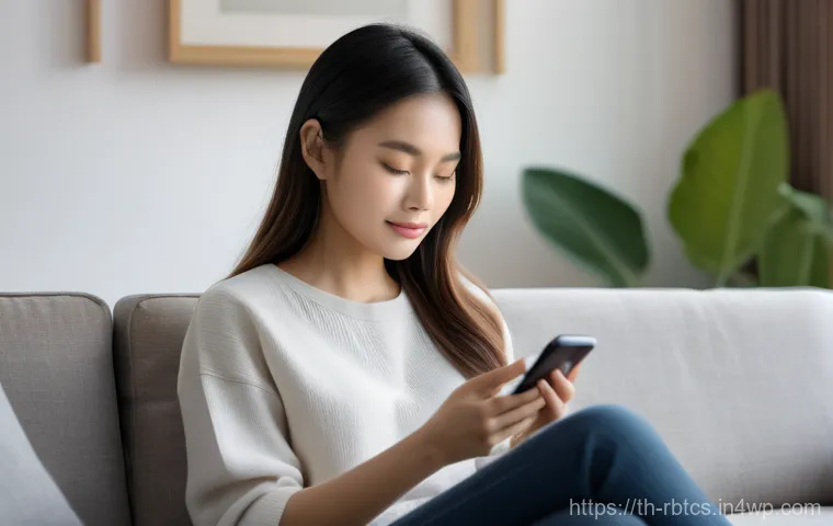 로봇 심리상담의 비즈니스 기회 - **Prompt 1: "A young Thai woman, dressed in comfortable, modern casual clothing, sits peacefully on ...