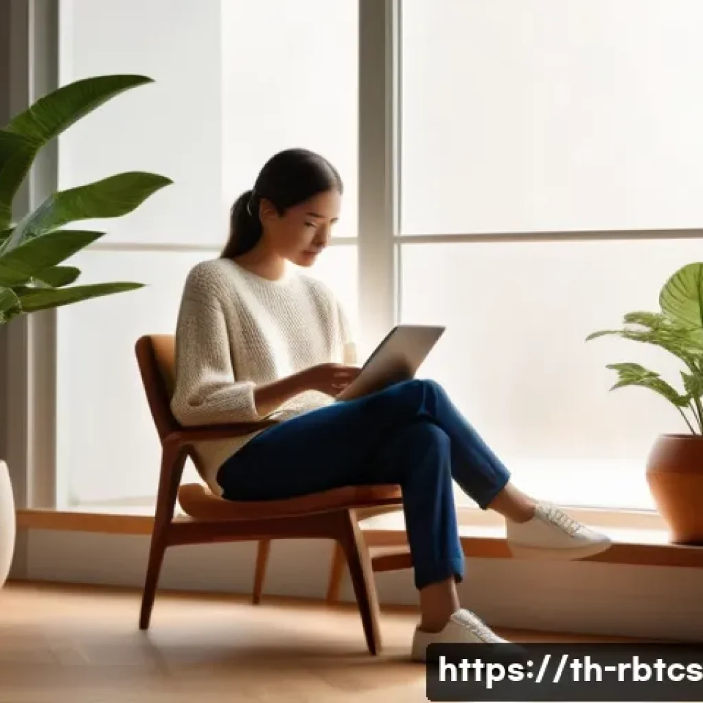 로봇 심리상담의 인공지능의 역할 - **Prompt 1: Serene Digital Connection**
"A cozy indoor scene with soft, diffused natural light f...