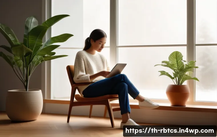 로봇 심리상담의 인공지능의 역할 - **Prompt 1: Serene Digital Connection**
    "A cozy indoor scene with soft, diffused natural light f...